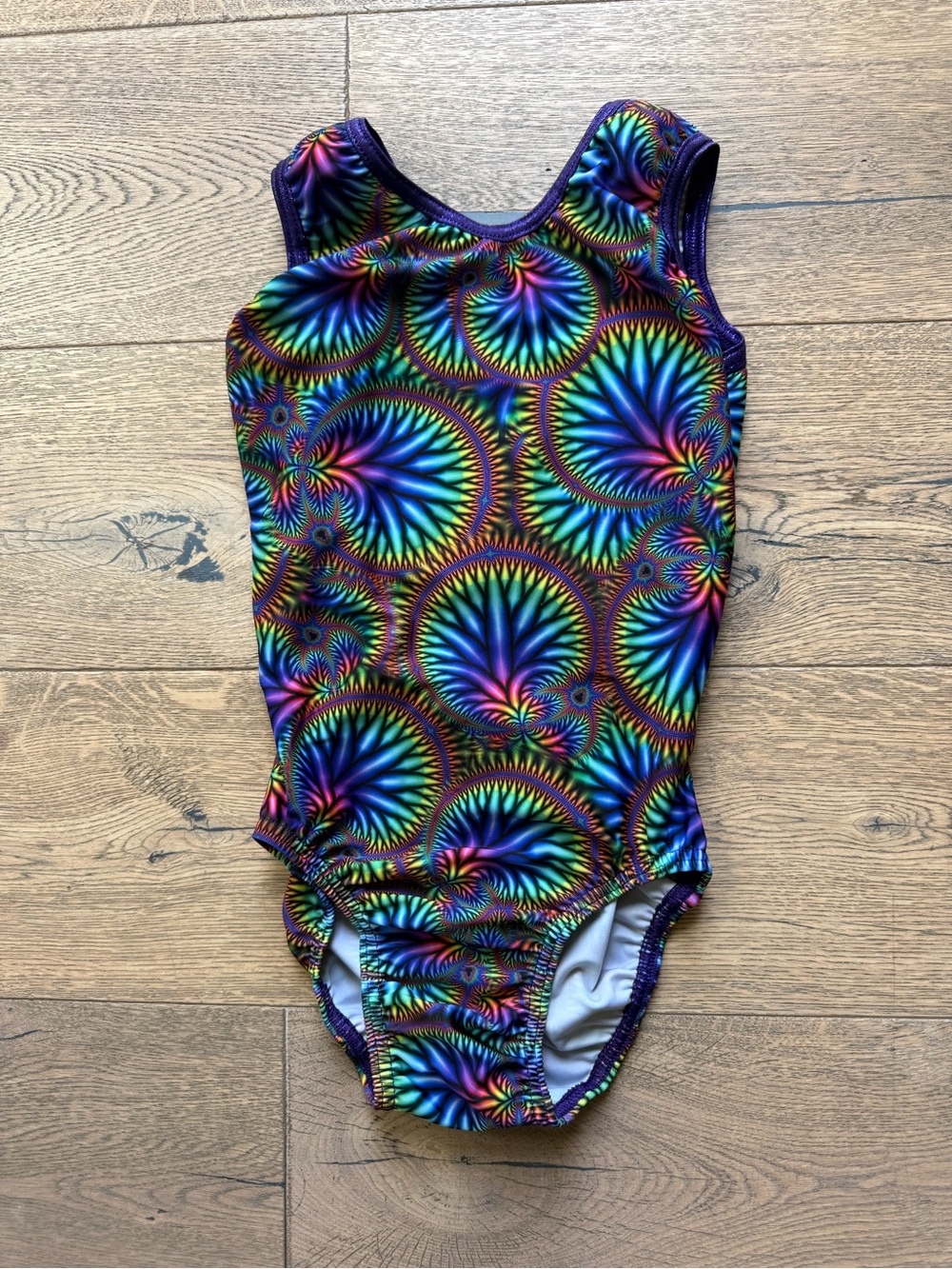 Spiral Print Leotard / Swimsuit